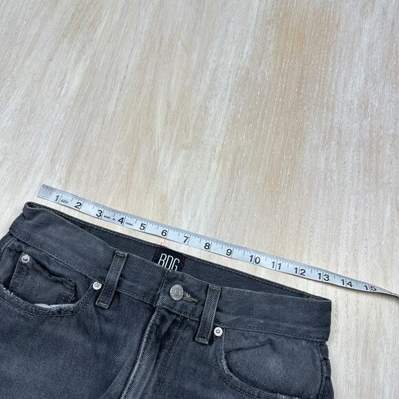 UO BDG Bootcut Distressed Chewed Ankle Y2K 100% Cotton High Rise Denim Jeans 26 - Picture 10 of 15